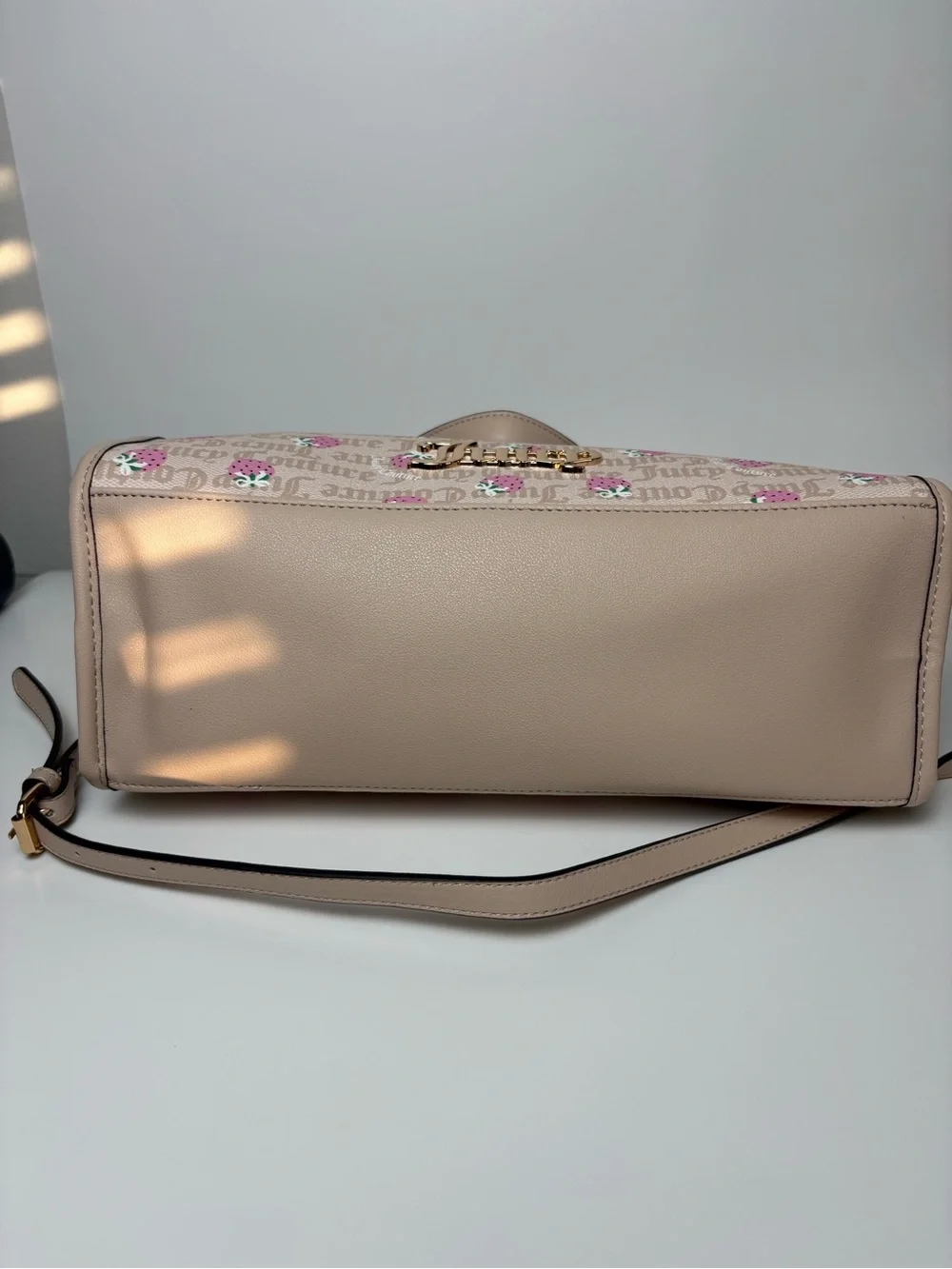 🍓Juicy Couture Berry Sweet Strawberry Tote Bag Sandstone Pink NWT